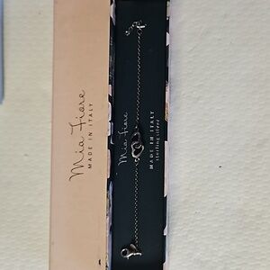 Sterling double heart bracelet should be polished.